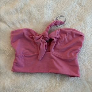 Pink women’s crop top
